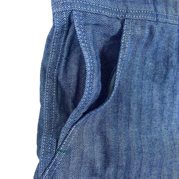 Vintage Key Hickory Stripe Coveralls XL 44x30 | Workwear Denim Jumpsuit USA - Picture 5 of 16